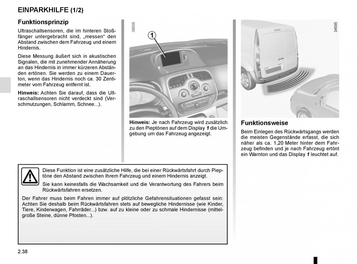 Renault Kangoo II 2 Handbuch / page 128