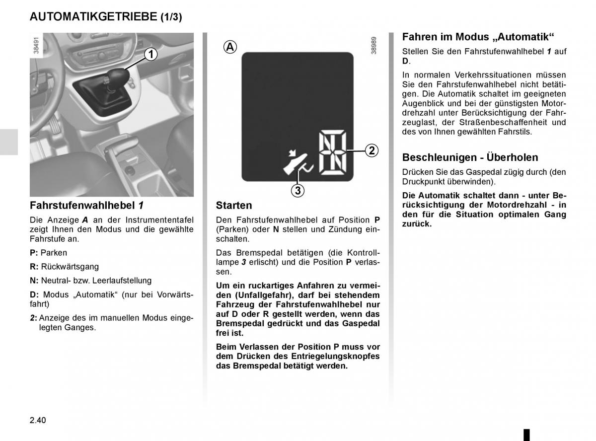 Renault Kangoo II 2 Handbuch / page 130