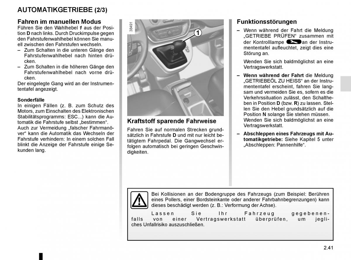 Renault Kangoo II 2 Handbuch / page 131