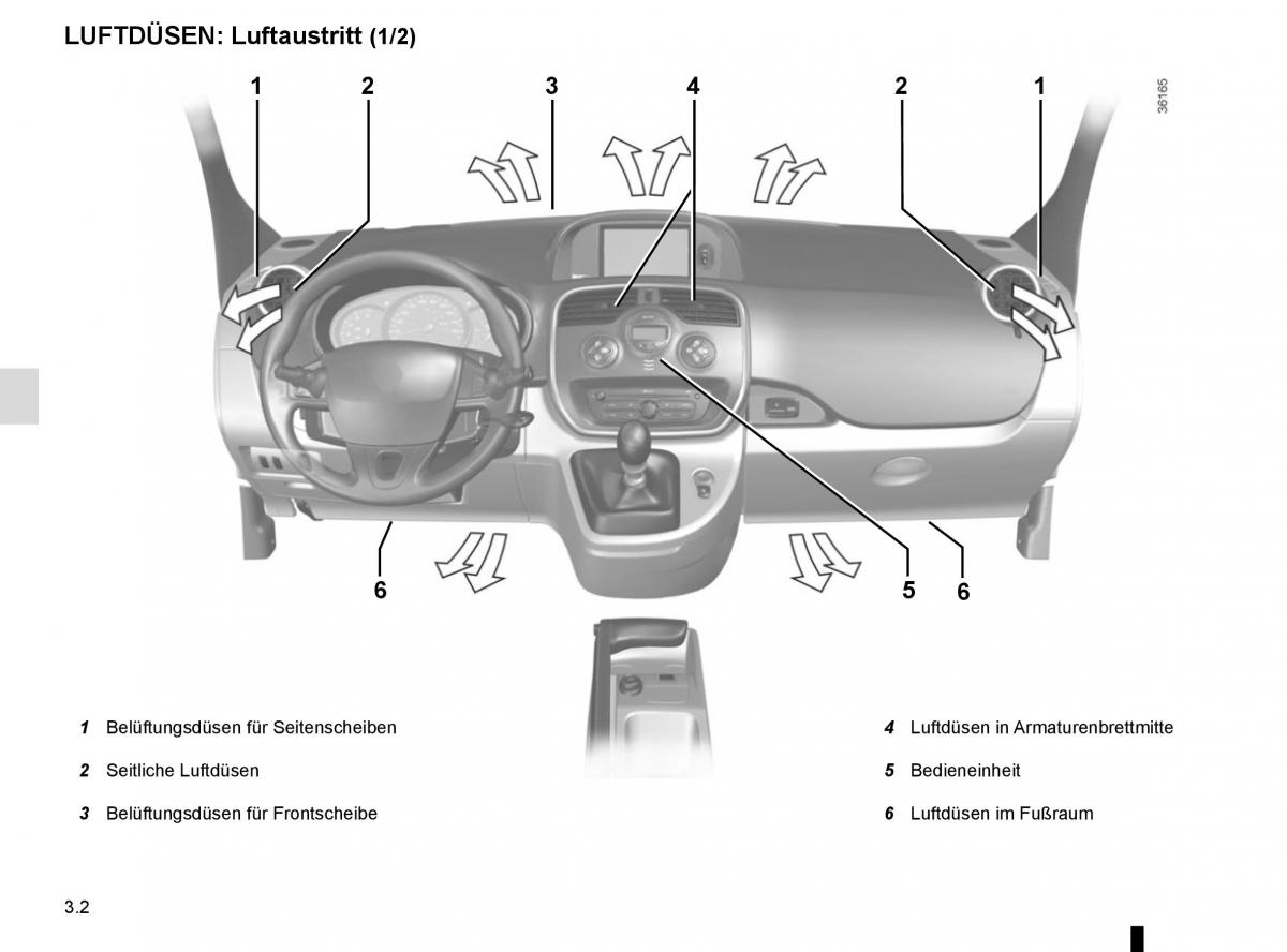 Renault Kangoo II 2 Handbuch / page 134