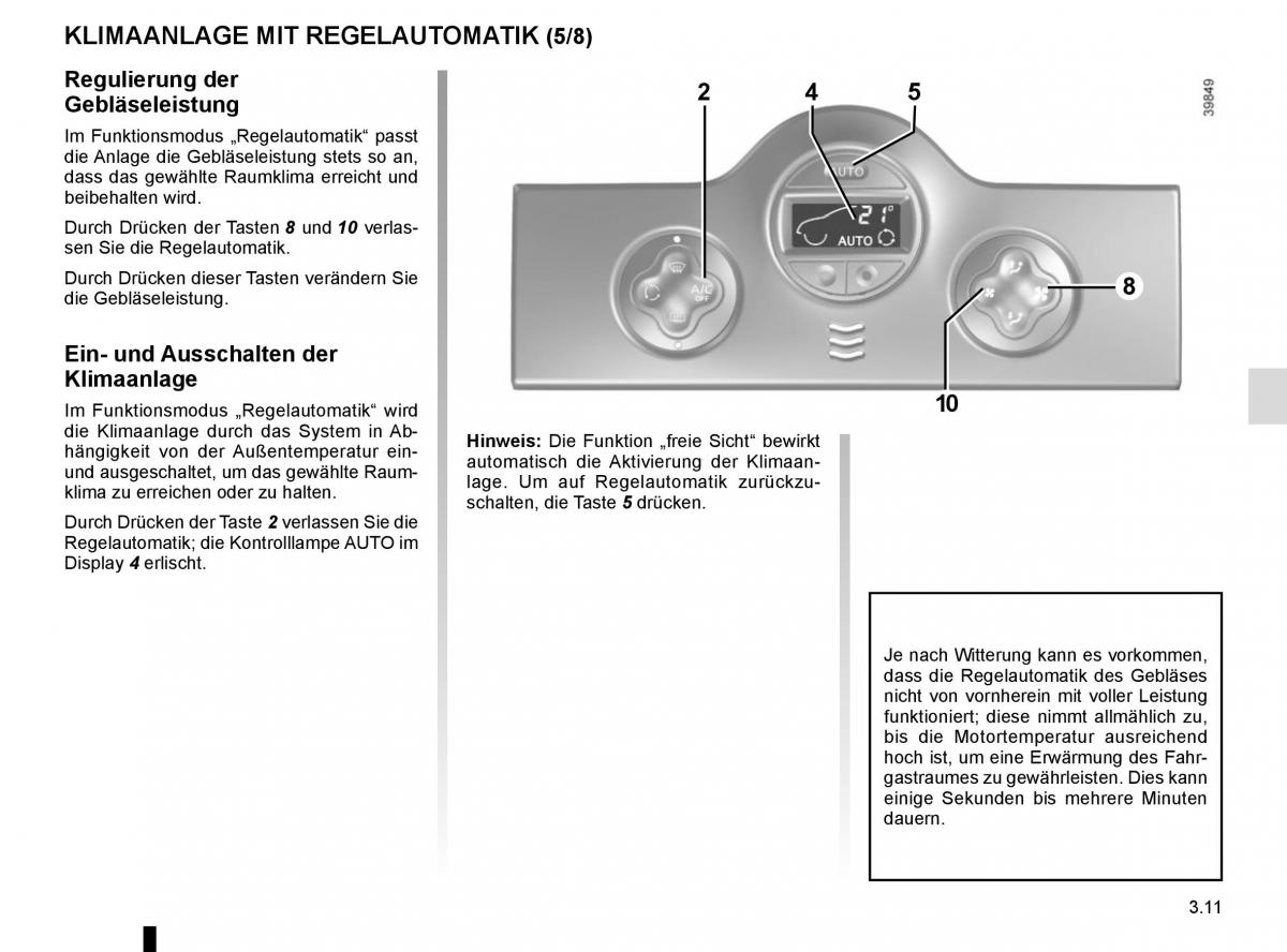 Renault Kangoo II 2 Handbuch / page 143