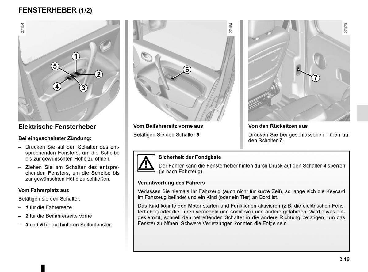 Renault Kangoo II 2 Handbuch / page 151