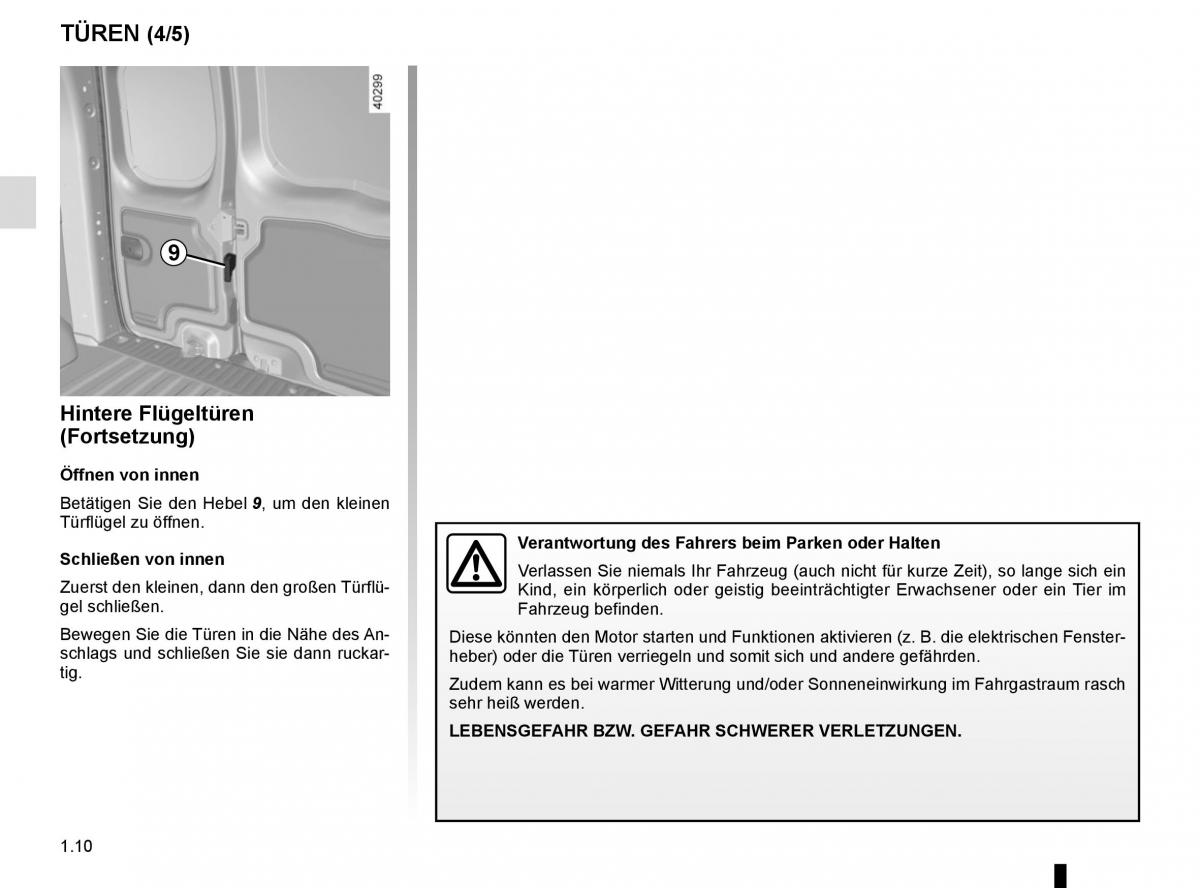 Renault Kangoo II 2 Handbuch / page 16