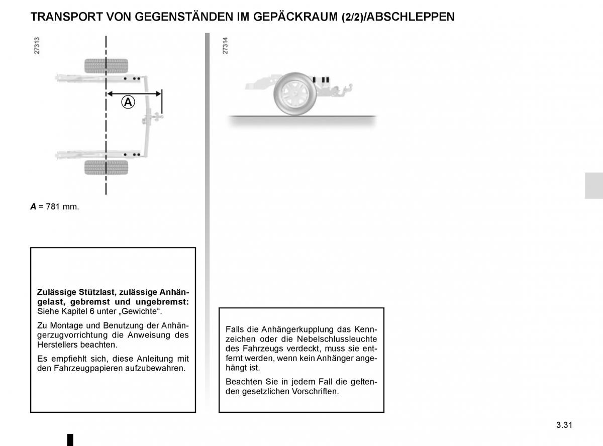 Renault Kangoo II 2 Handbuch / page 163