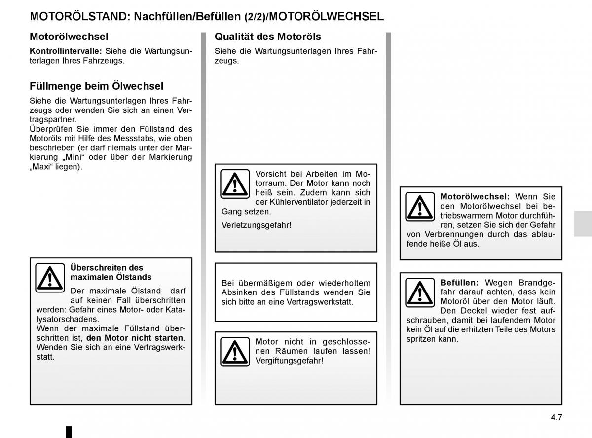 Renault Kangoo II 2 Handbuch / page 175