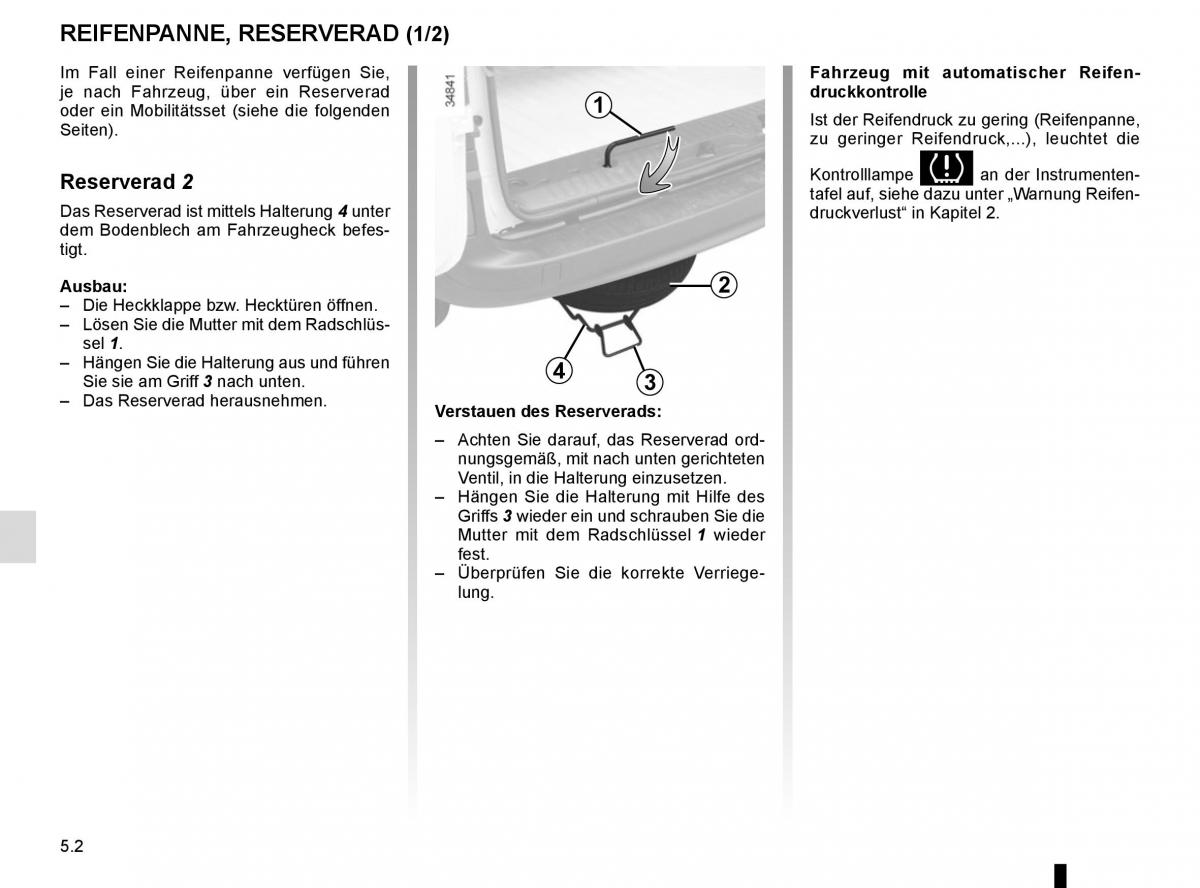 Renault Kangoo II 2 Handbuch / page 188