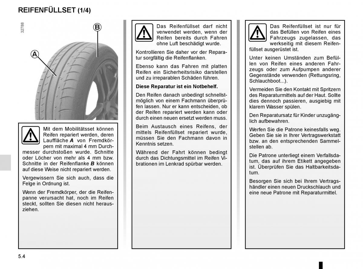 Renault Kangoo II 2 Handbuch / page 190