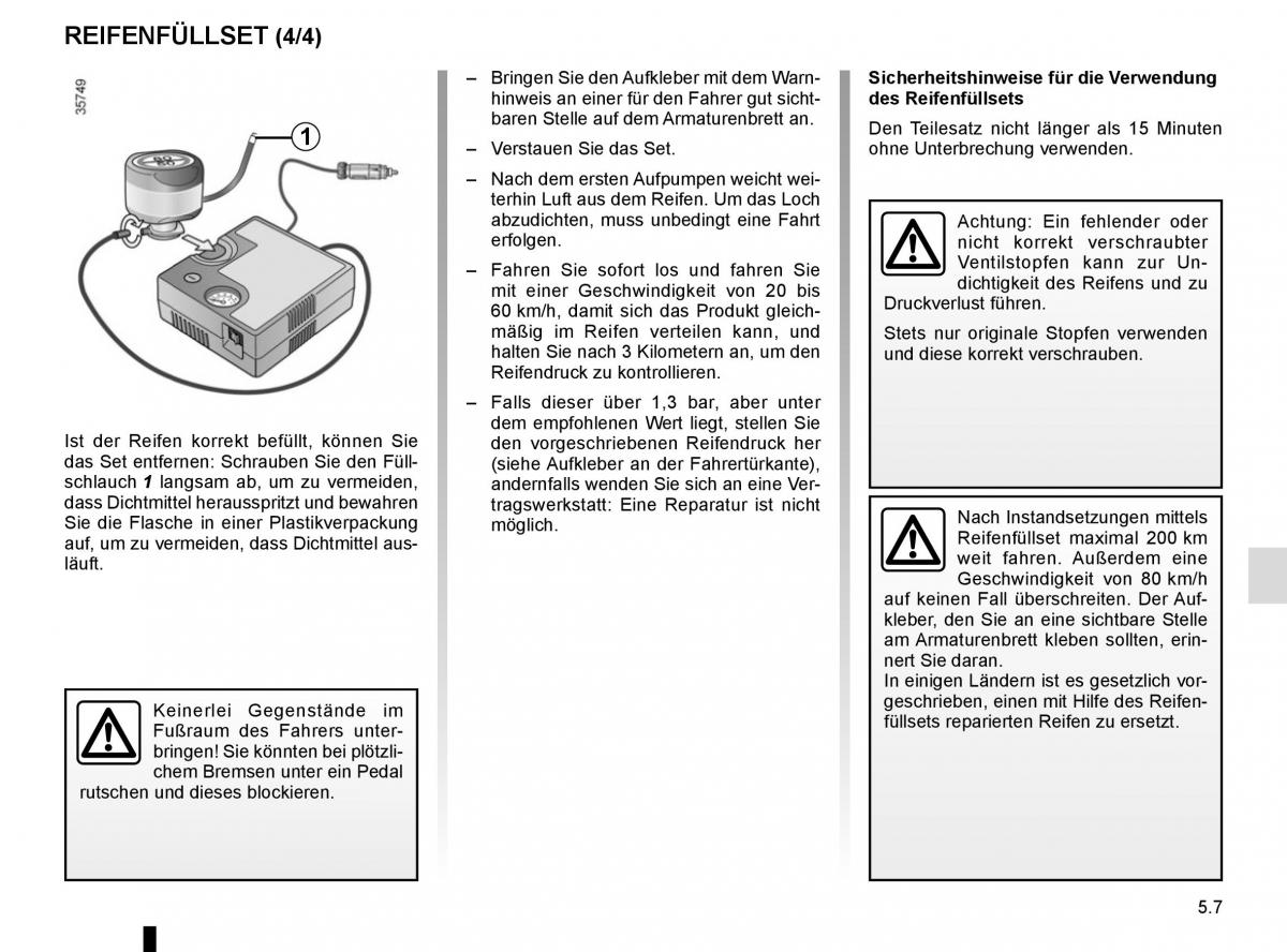 Renault Kangoo II 2 Handbuch / page 193