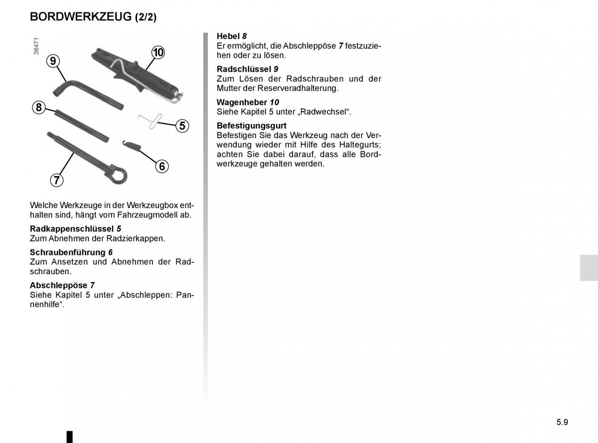 Renault Kangoo II 2 Handbuch / page 195