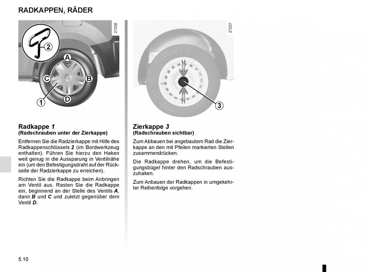 Renault Kangoo II 2 Handbuch / page 196