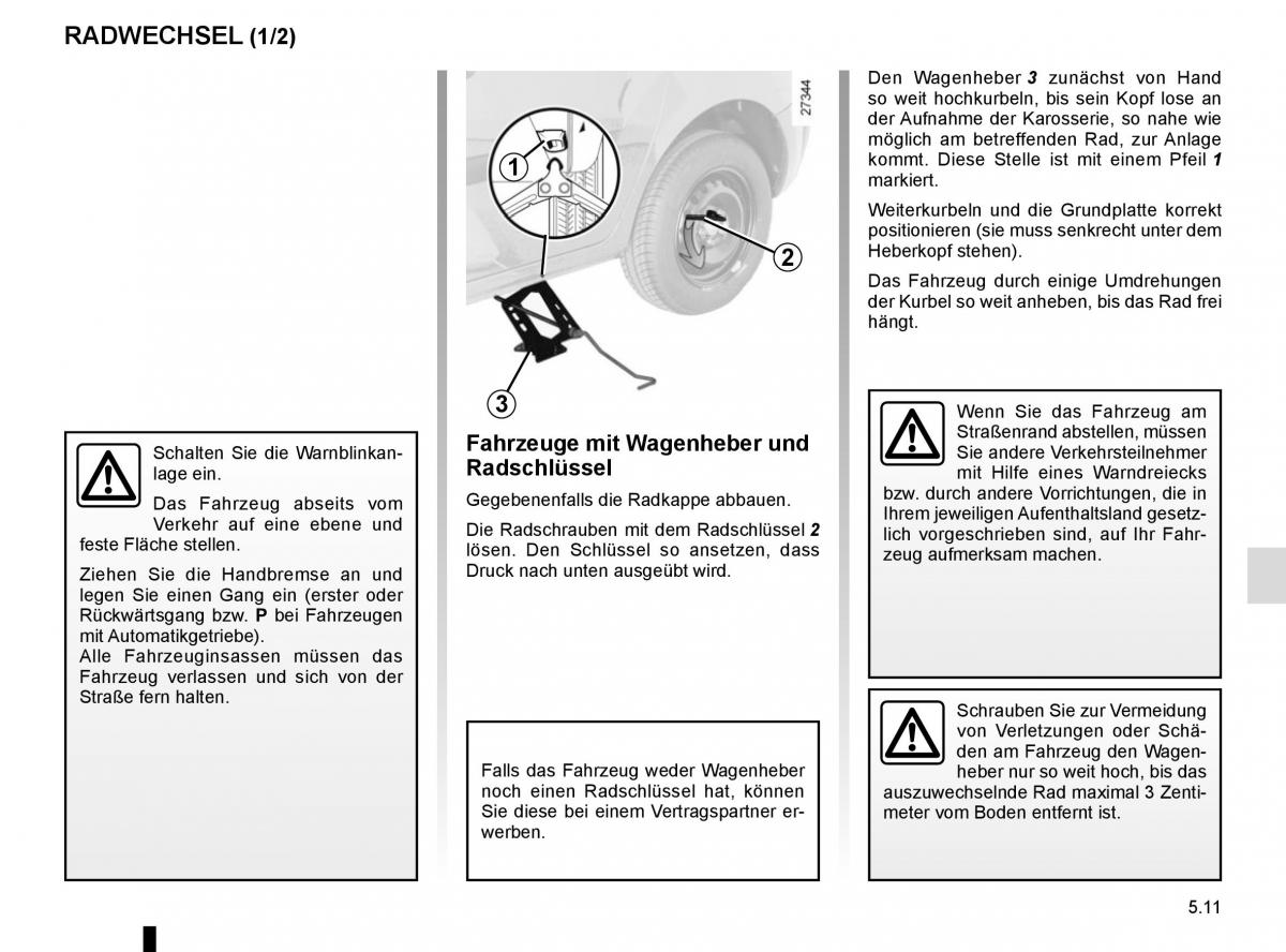 Renault Kangoo II 2 Handbuch / page 197