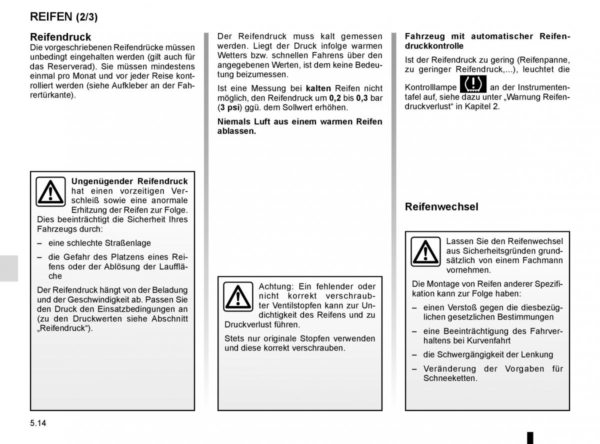 Renault Kangoo II 2 Handbuch / page 200