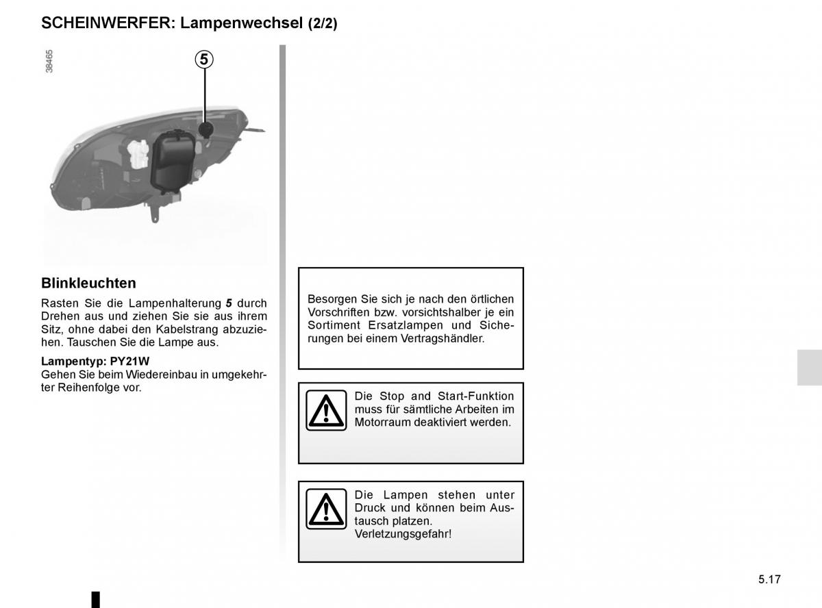 Renault Kangoo II 2 Handbuch / page 203