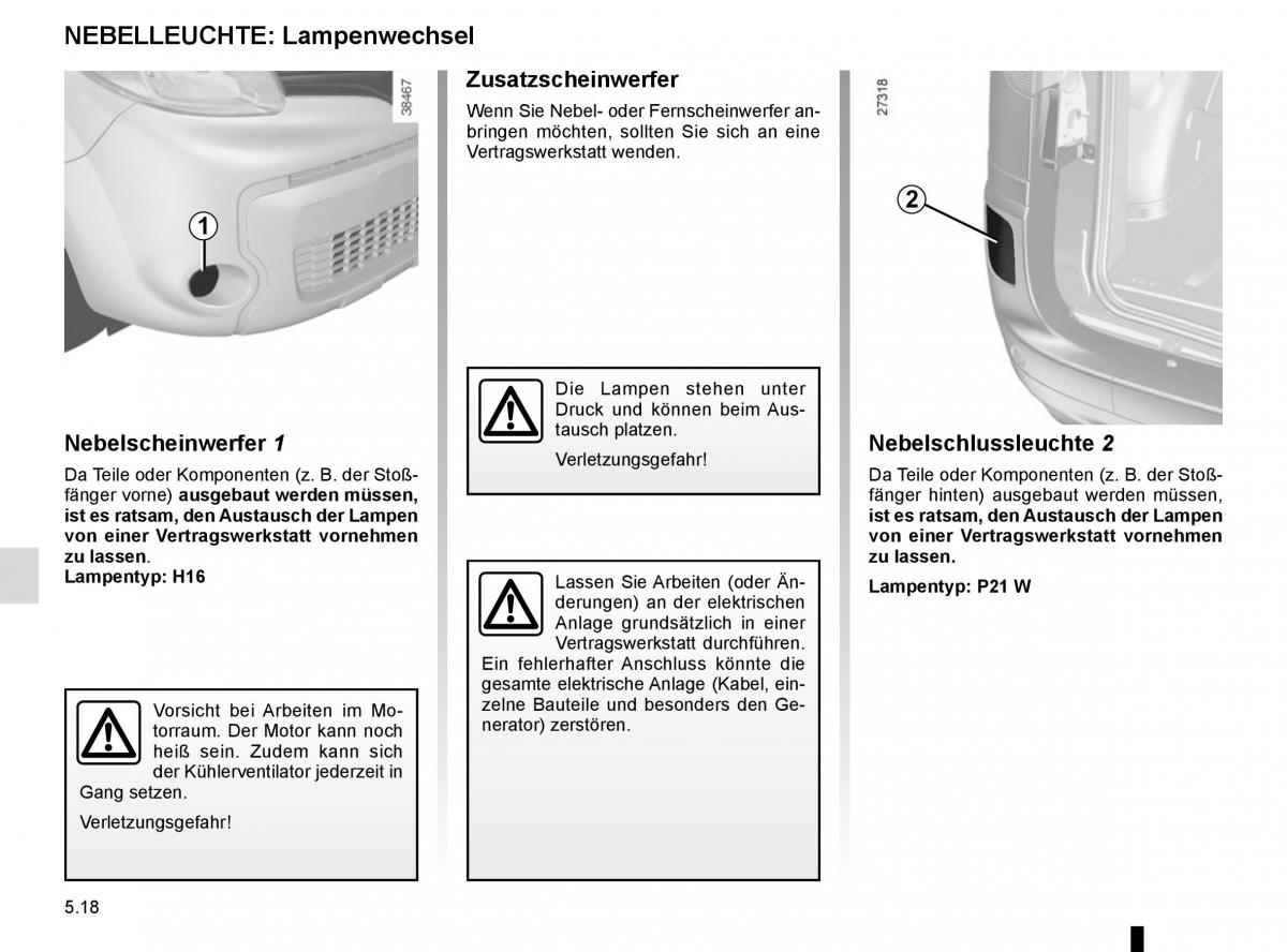 Renault Kangoo II 2 Handbuch / page 204