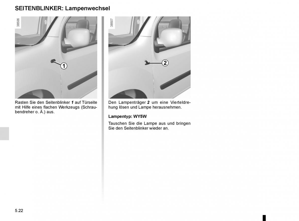 Renault Kangoo II 2 Handbuch / page 208