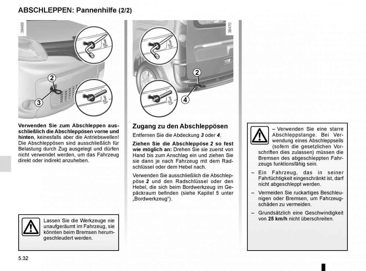 Renault Kangoo II 2 Handbuch / page 218