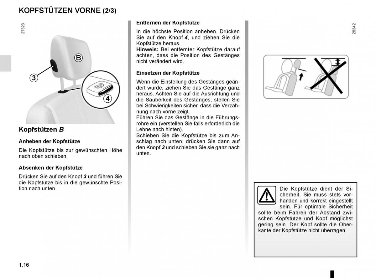 Renault Kangoo II 2 Handbuch / page 22