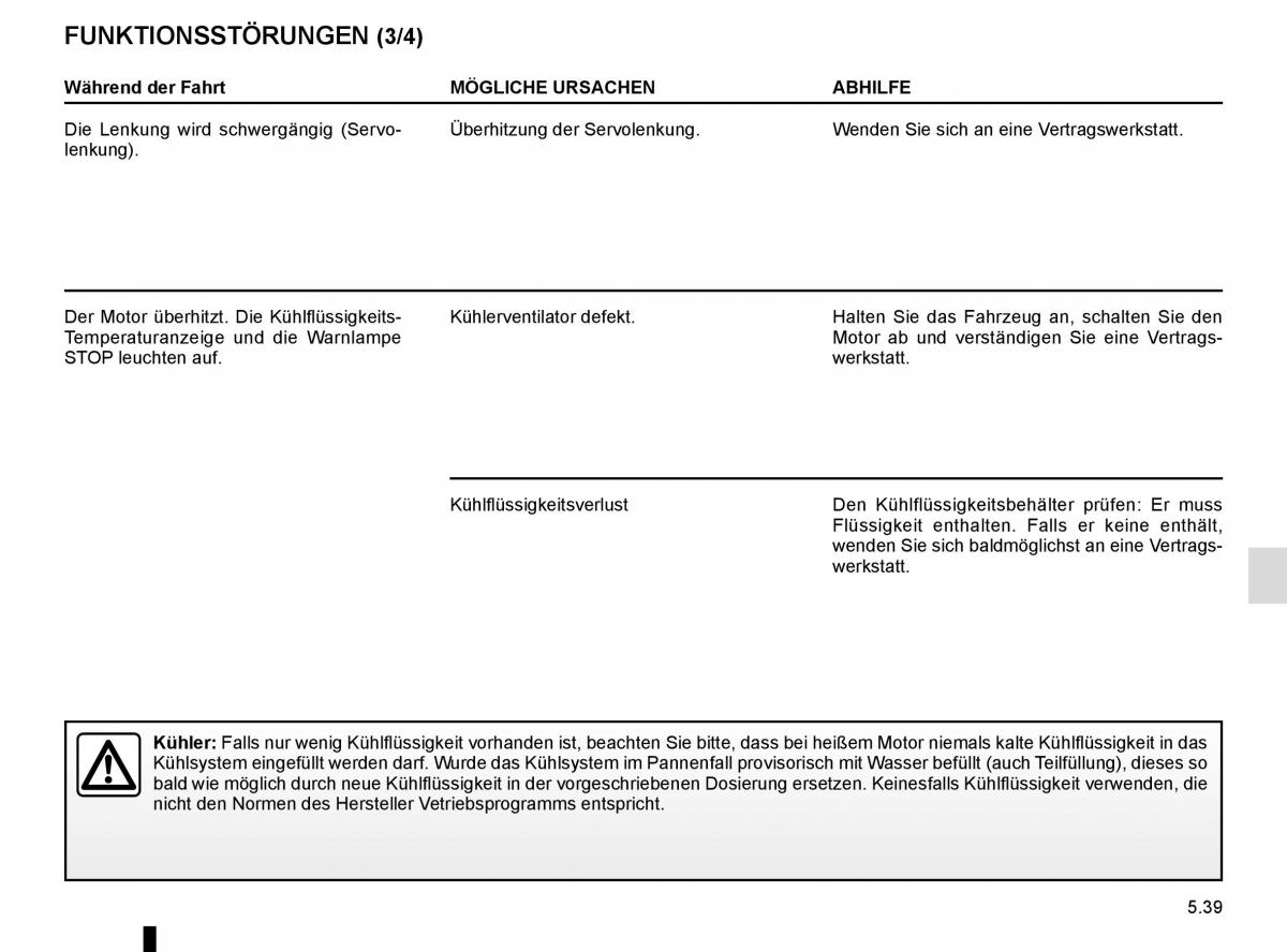 Renault Kangoo II 2 Handbuch / page 225