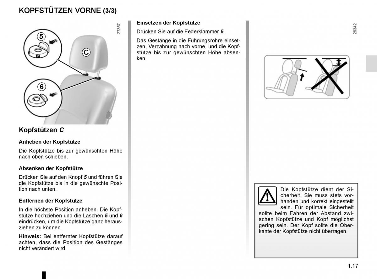 Renault Kangoo II 2 Handbuch / page 23