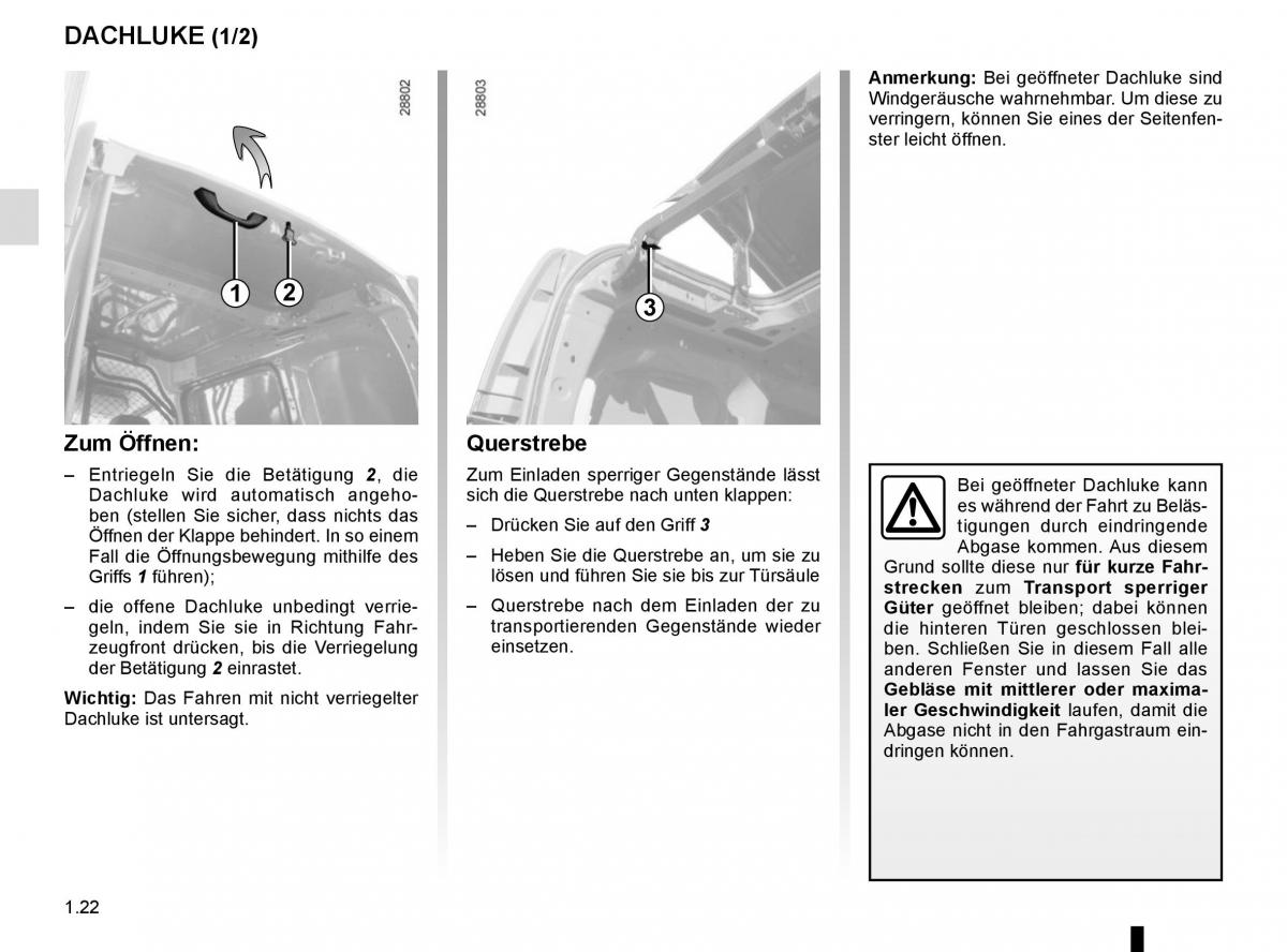 Renault Kangoo II 2 Handbuch / page 28