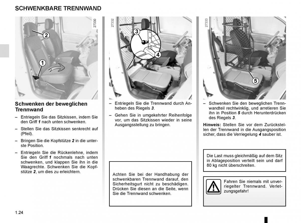 Renault Kangoo II 2 Handbuch / page 30