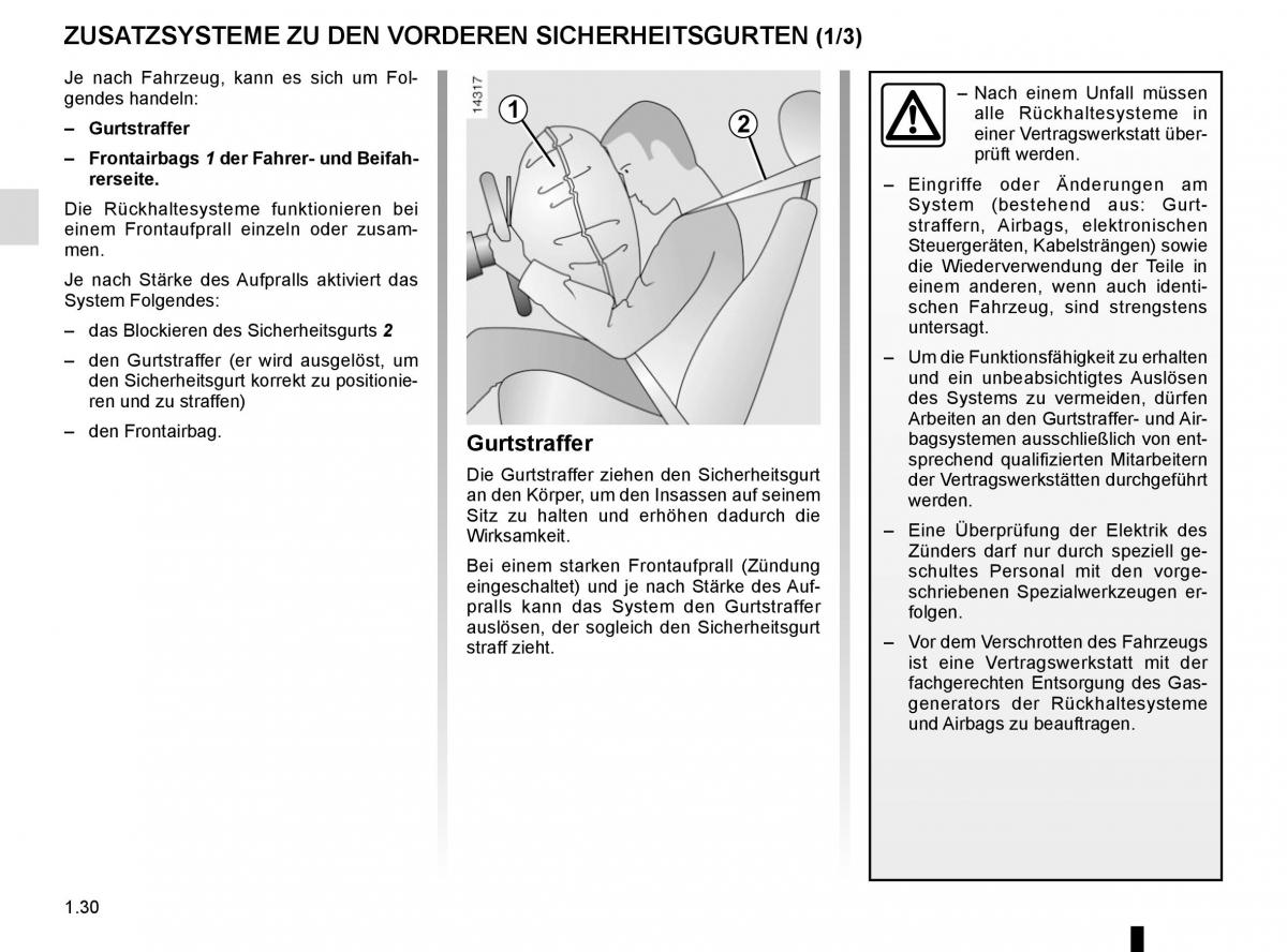 Renault Kangoo II 2 Handbuch / page 36