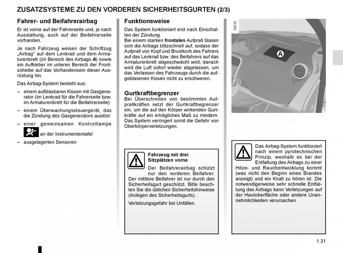 Renault Kangoo II 2 Handbuch / page 37