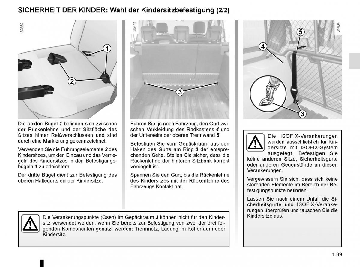 Renault Kangoo II 2 Handbuch / page 45