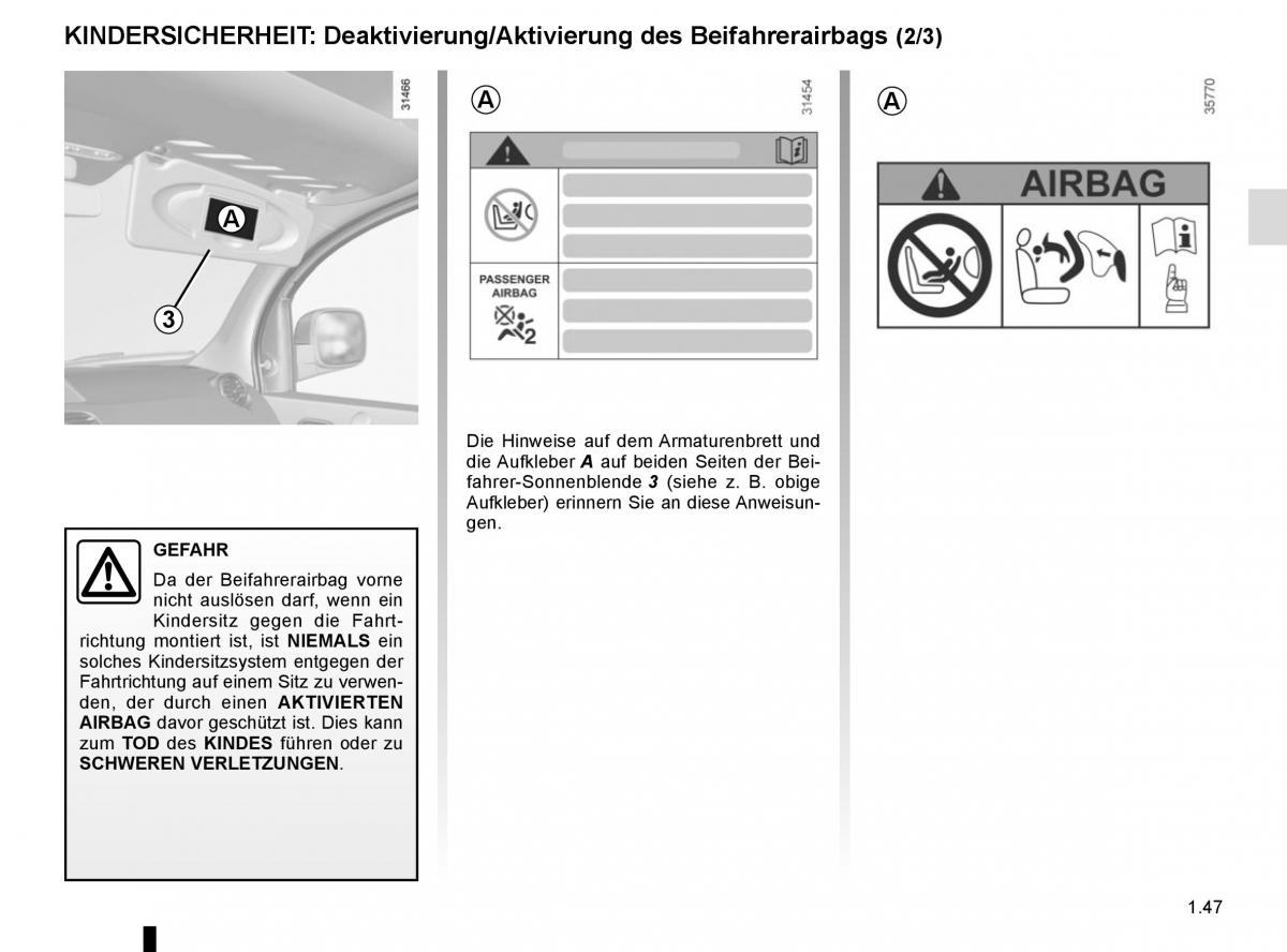 Renault Kangoo II 2 Handbuch / page 53