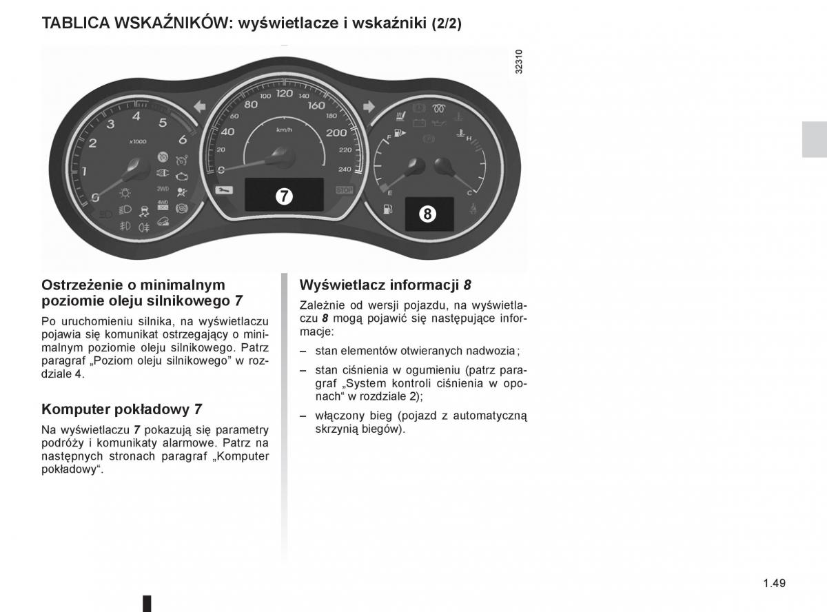 Renault Koleos instrukcja obslugi / page 55