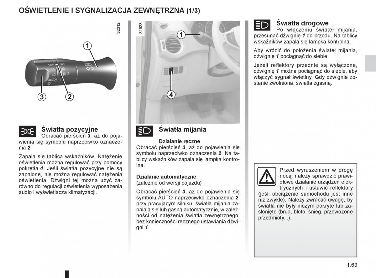 Renault Koleos instrukcja obslugi / page 69