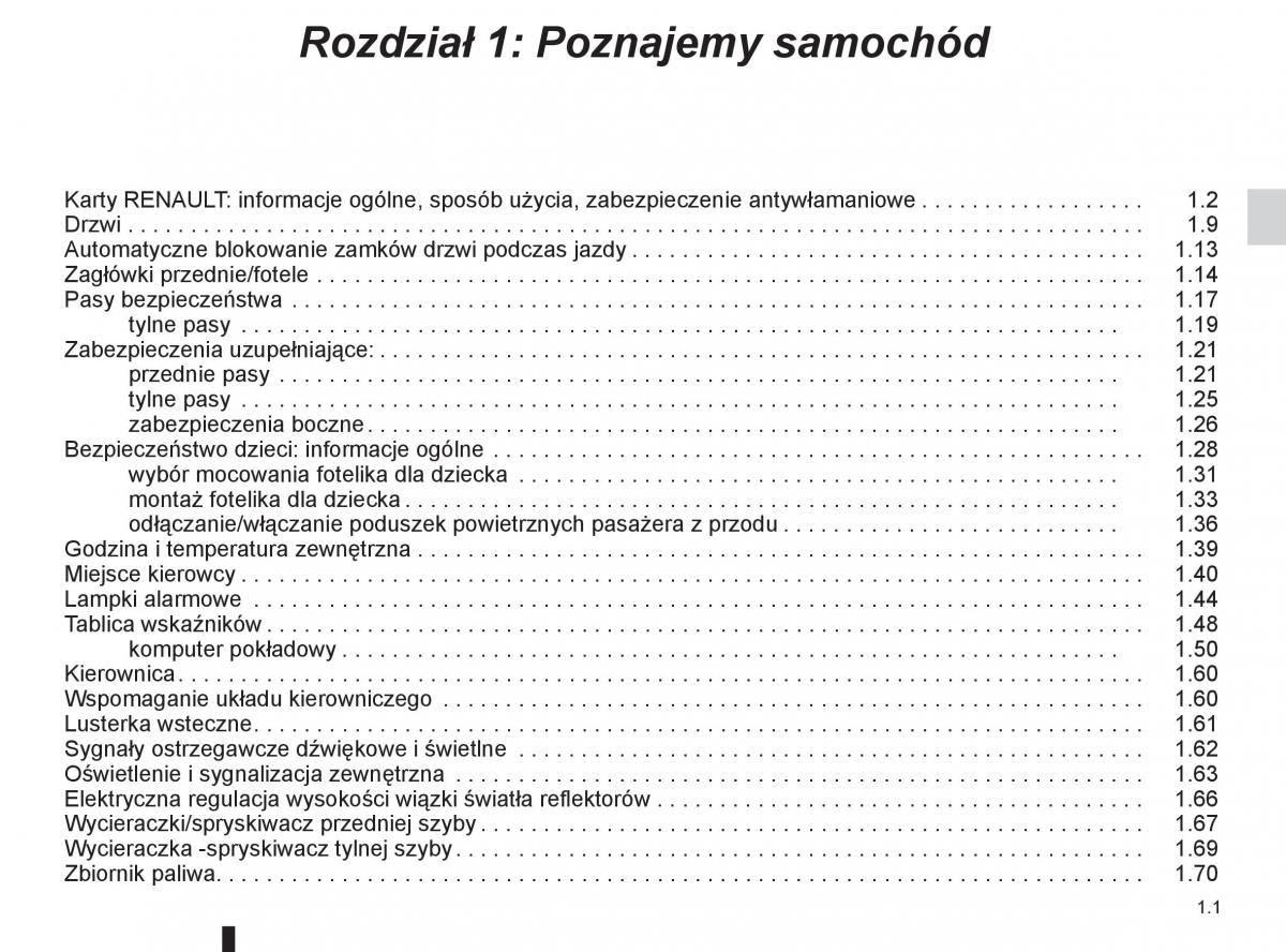 Renault Koleos instrukcja obslugi / page 7