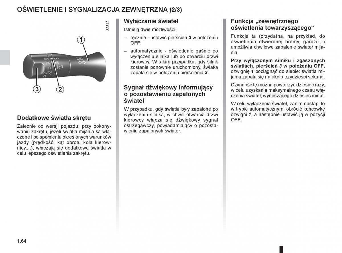 Renault Koleos instrukcja obslugi / page 70