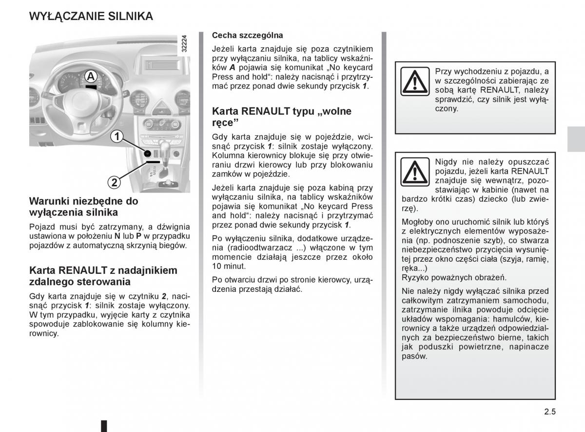 Renault Koleos instrukcja obslugi / page 83