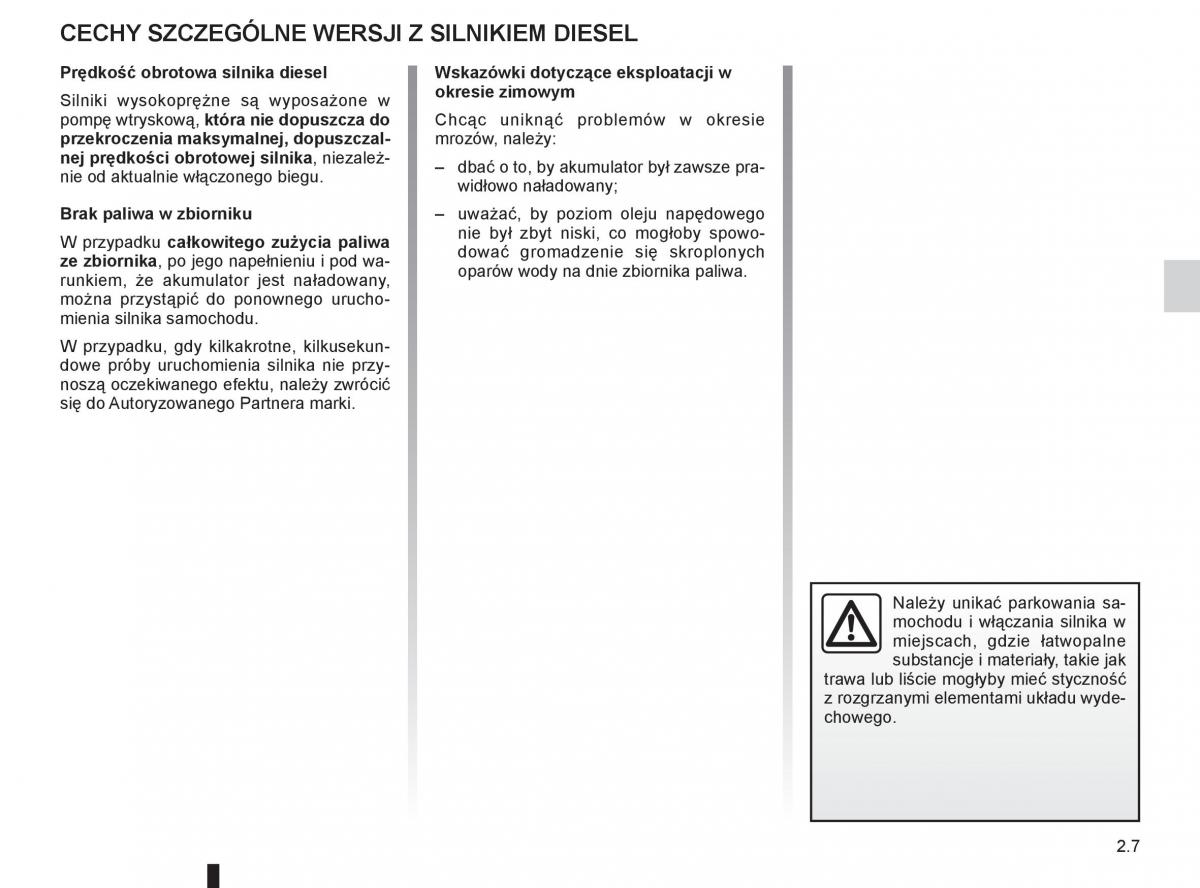 Renault Koleos instrukcja obslugi / page 85