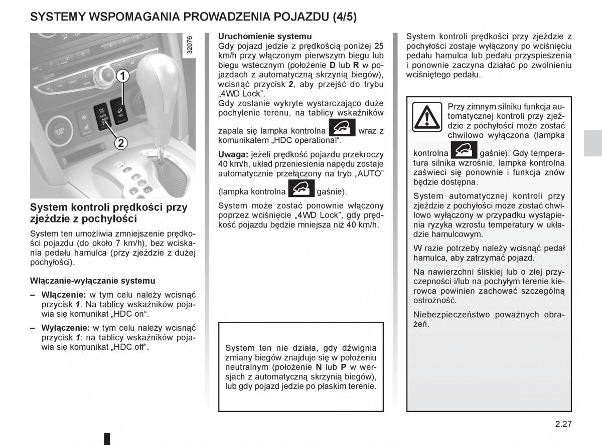 Renault Koleos instrukcja obslugi / page 105