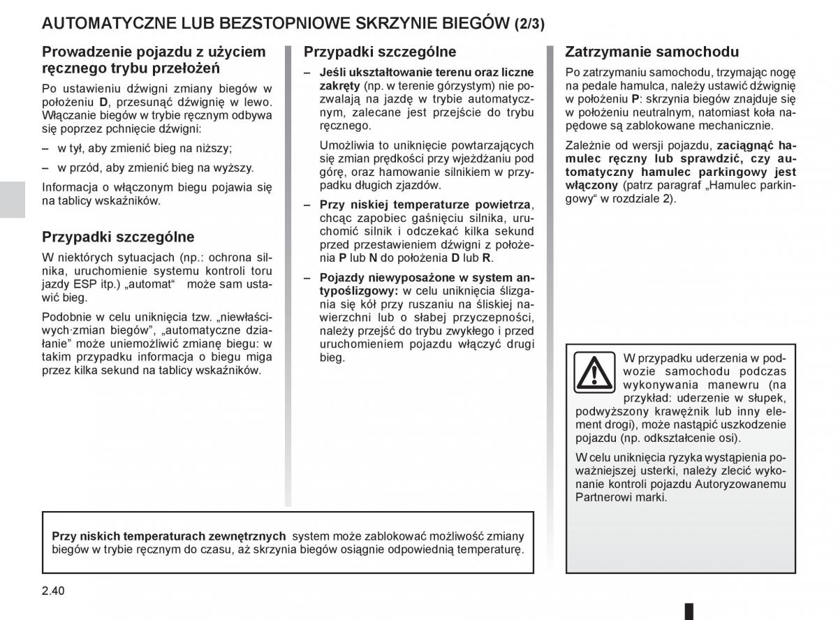 Renault Koleos instrukcja obslugi / page 118