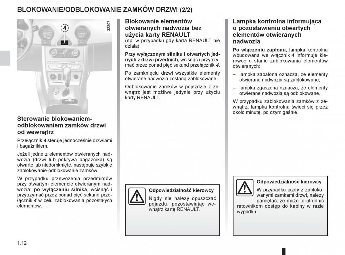 Renault Koleos instrukcja obslugi / page 18