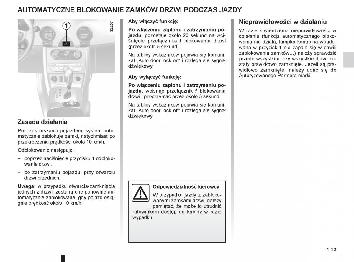 Renault Koleos instrukcja obslugi / page 19