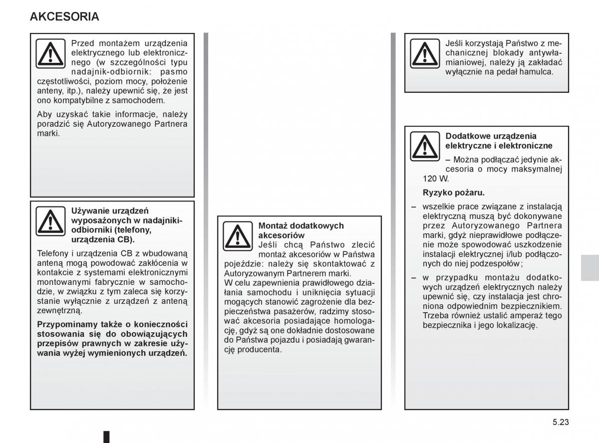 Renault Koleos instrukcja obslugi / page 197