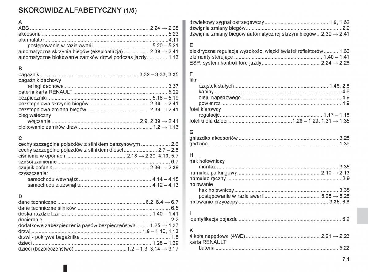 Renault Koleos instrukcja obslugi / page 227