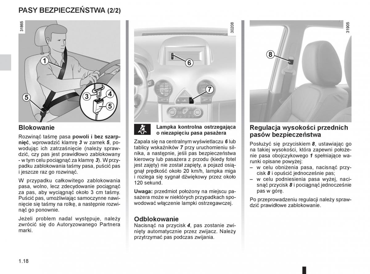 Renault Koleos instrukcja obslugi / page 24