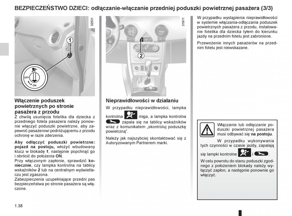 Renault Koleos instrukcja obslugi / page 44