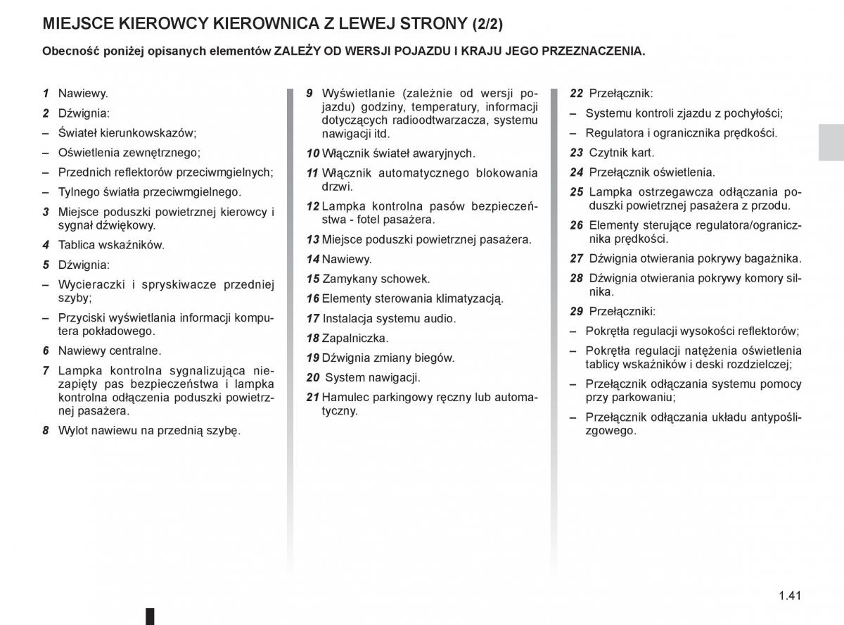 Renault Koleos instrukcja obslugi / page 47