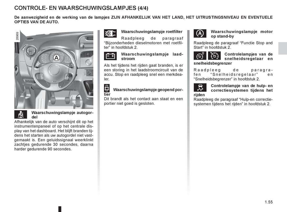 Renault Kangoo II 2 handleiding / page 61