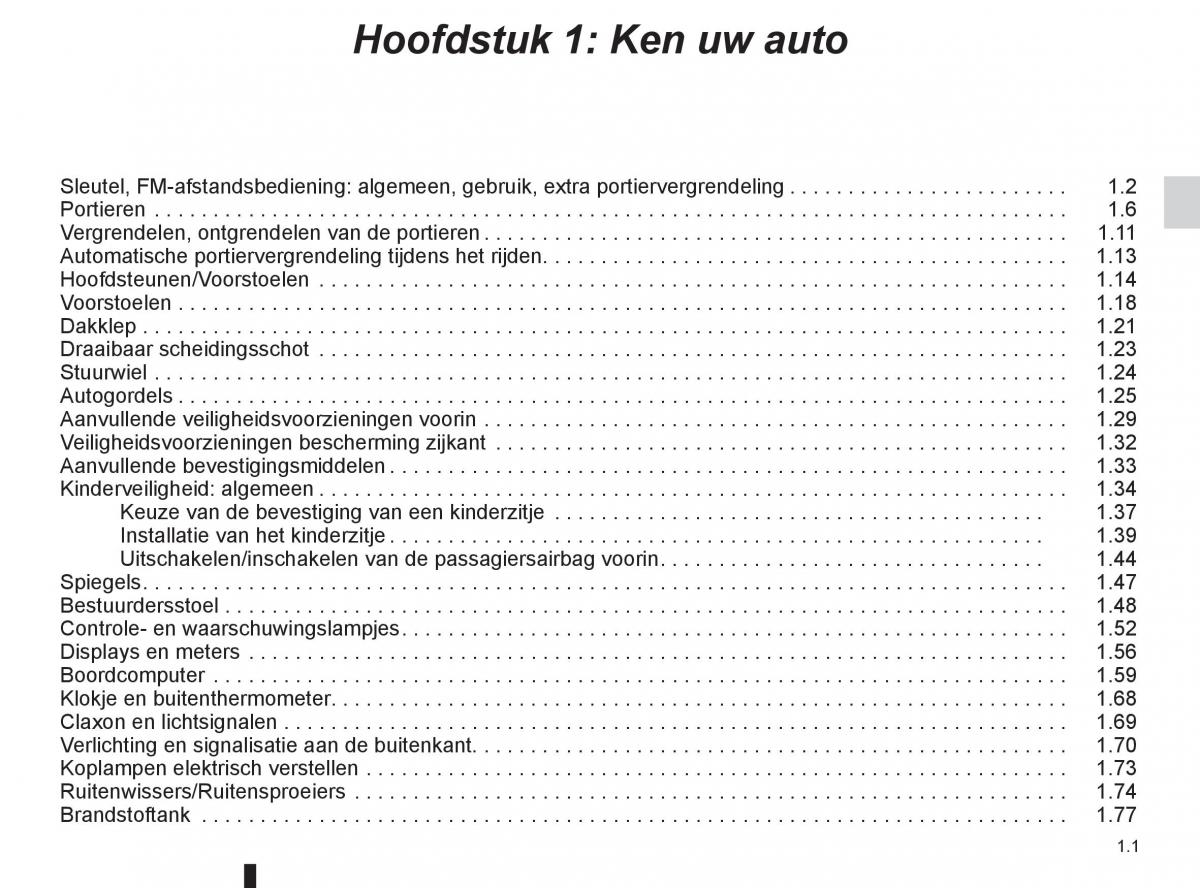 Renault Kangoo II 2 handleiding / page 7