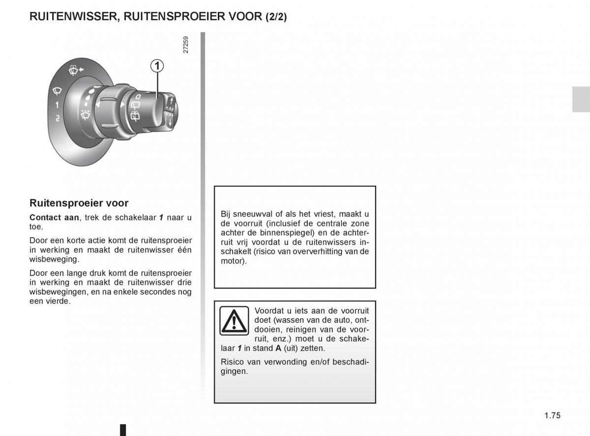 Renault Kangoo II 2 handleiding / page 81