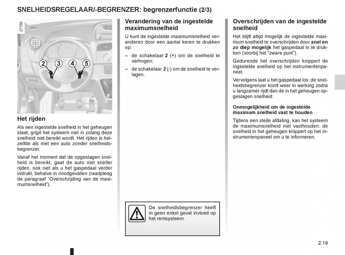 Renault Kangoo II 2 handleiding / page 105