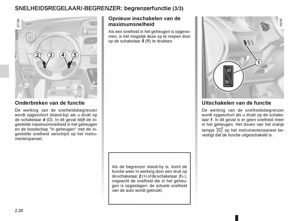 Renault Kangoo II 2 handleiding / page 106