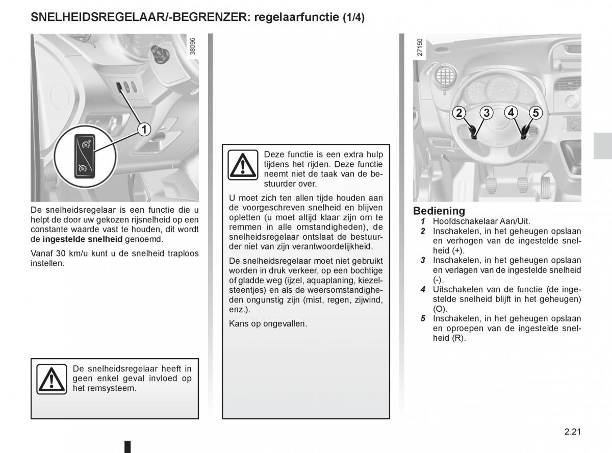 Renault Kangoo II 2 handleiding / page 107